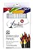 Strokes Art 48 Piece Artist Grade Watercolor Water Soluble Colored Pencil Set, Soft German Core
