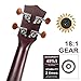 Kmise Beginner Ukulele Kit 4 String Vintage Soprano Ukele Right Hand 21 Inch Hawaiian Ukuleles With Starter Pack ( Gig Bag Tuner Strap String Instruction Booklet ) (KME21S)
