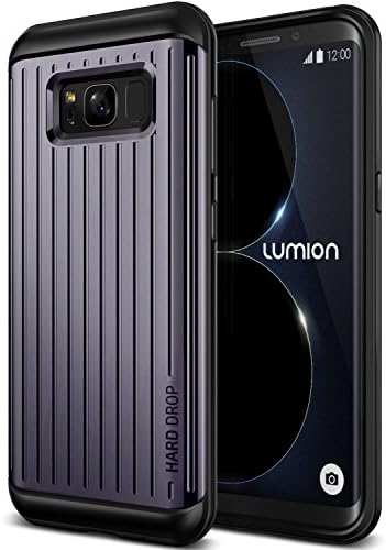 Galaxy S8 Plus Case :: Lumion :: Dual Layer Hard Rugged Drop Protection :: Slim Thin Fit :: Heavy Duty Shock Absorption Cover for Galaxy S8 Plus by Lumion (Patriot W - Orchid Purple)