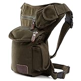 ELEGIANT New Men Multi-purpose Racing Drop Leg Bag Motorcycle Outdoor Bike Cycling Thigh Tactical Bag Army green