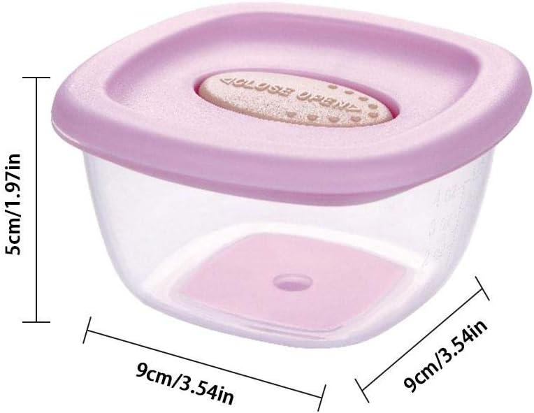 Boite Aliments Bebe Micro Ondes Avec Couvercle Etanche Bols Dalimentation Ideal Pour Stocker Le Lait Maternel Et Les Aliments Au Refigerateur Ou Congelateur Yunhigh Uk Pots De Conservation Bebe Bebe Puericulture Boites De