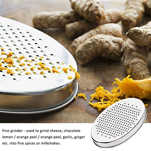 Cheese Grater Lemon Zester with Food Storage Container and Lid