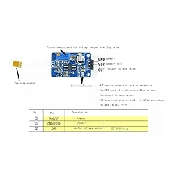 Taidacent Strain Gauge 350 Ohm Bend Flex Sensor