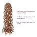 Eerya 6 Packs Goddess Locs Crochet Hair 18 Inch Curly Faux Locs Crochet Braiding Hair Extensions for Women Synthetic Pre-looped Wavy Goddess Faux Locs Crochet Hair(18Inch, 27#)