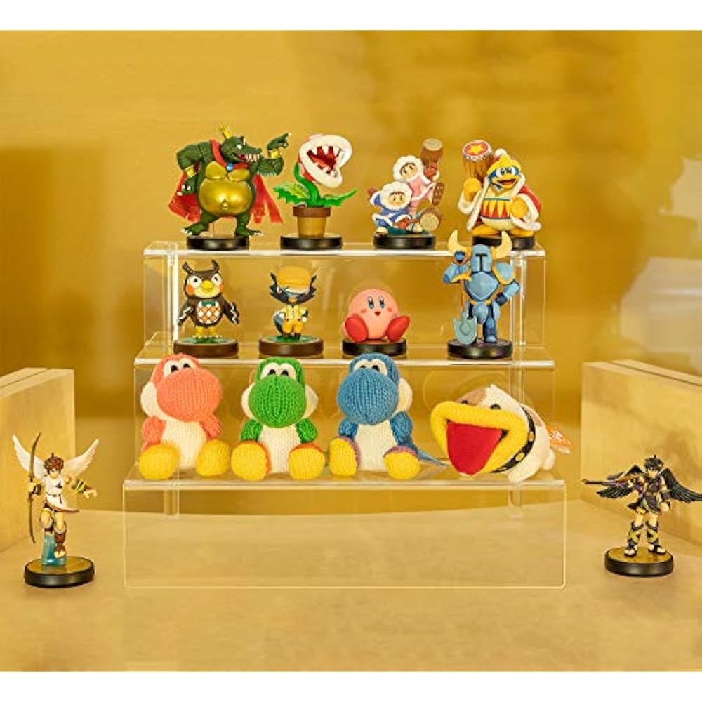 3 Step Acrylic Riser Display Shelf For Amiibo Funko POP Figures Clear