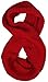 Simplicity 2 Pack Women's Winter Thick Chunky Knit Infinity Circle Ring Scarf, Burgundy