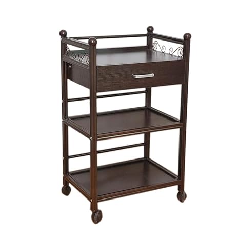 Amazon Com Serving Carts Kitchen Storage Trolley With Drawers