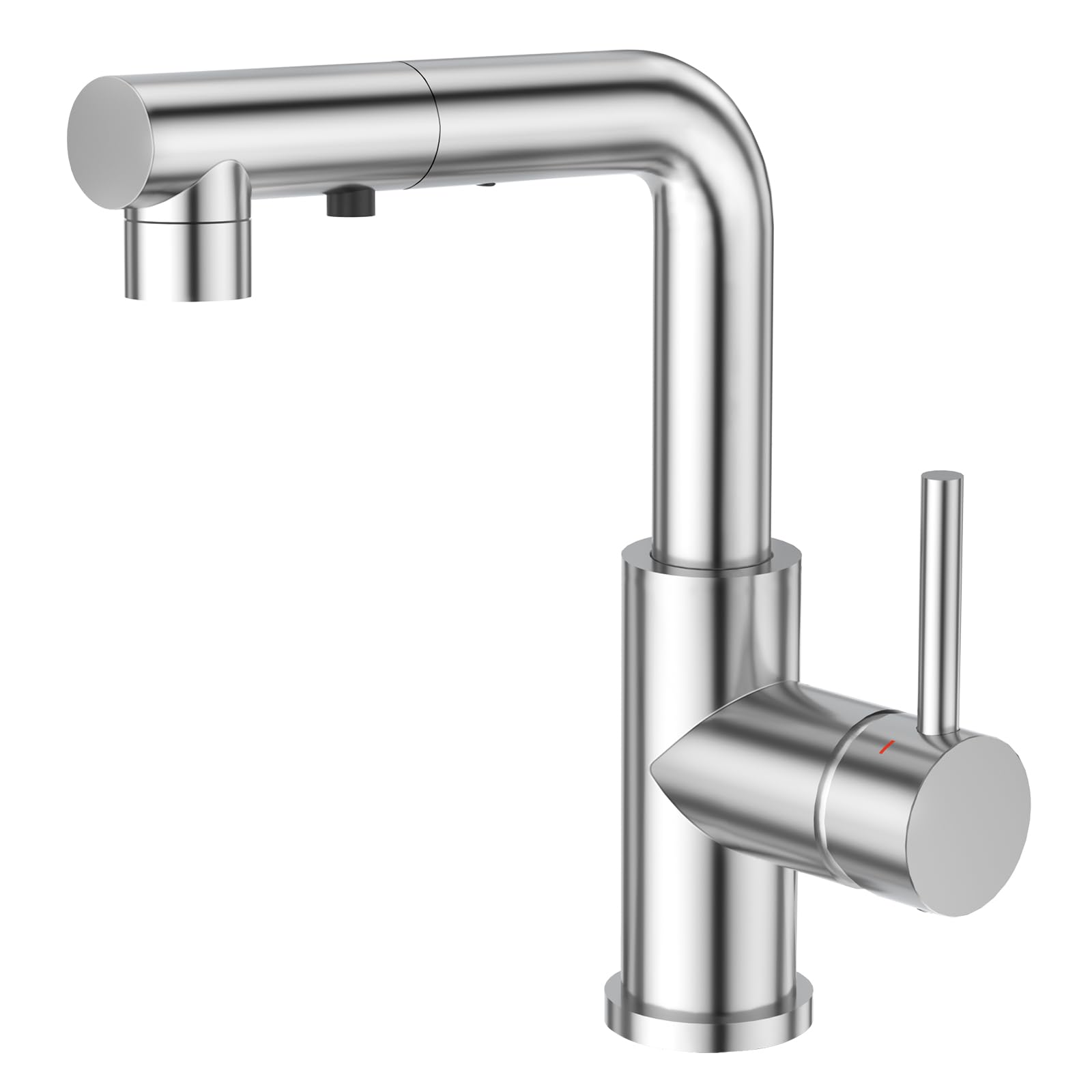 CREA 3 Function Sprayer Pull Out Mixer Tap - 360° Swivel Single Handle Tap for Bathroom or Kitchen - Chrome