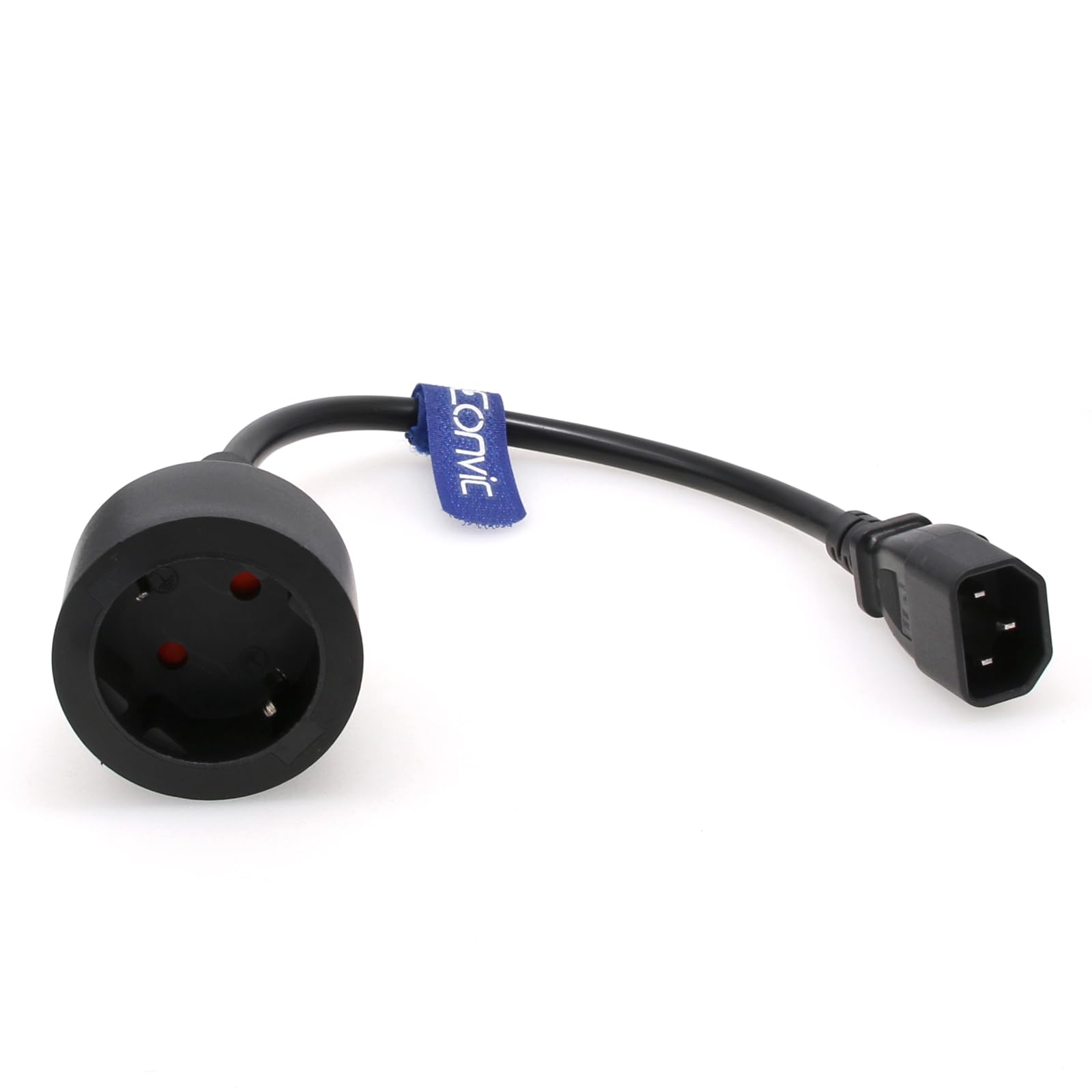 Eonvic IEC 320 C14 to Europe female socket short adapter cable,For UPS PDU