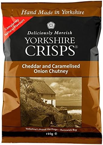 Yorkshire Crisps Cheddar And Caramalised Onion Chutney 150g