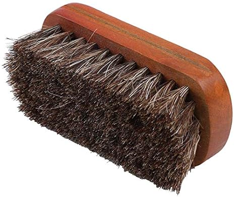 Eprhay Shoe Brush With Premium Horse Hair Wooden Handle Detailing