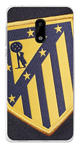 Be Cool Atlético de Madrid Flexible Gel Case for Nokia 6 – Thermoplastic Polyurethane Case Official Licensed Atlético de Madrid Escudo 2