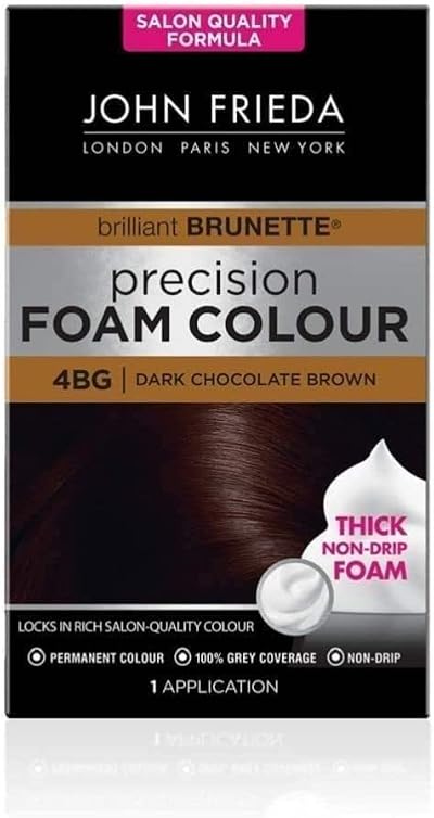 John Frieda Precision Foam Colour 4BG Dark Chocolate Brown 1 Count