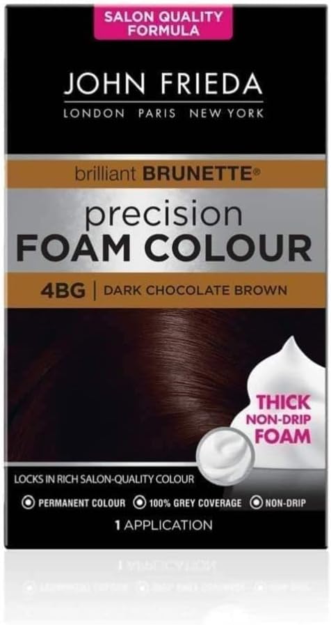 John Frieda Precision Foam Colour 4BG Dark Chocolate Brown 1 Count