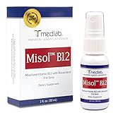 Best Vitamin B12 (Methylcobalamin) Oral Spray. Much better absorption that Sublingual Liquid B12, This is MICELLIZED (Peppermint) and in your blood stream in MINUTES! - MISOL (TM) B12 - TOTALLY UNIQUE - 90 Day + Supply. Absorption up to 5 x higher than normal B12 capsules & tablets. Simply spray your daily Vitamin B12 requirements * USA MADE * 100% Satisfaction Guarantee *