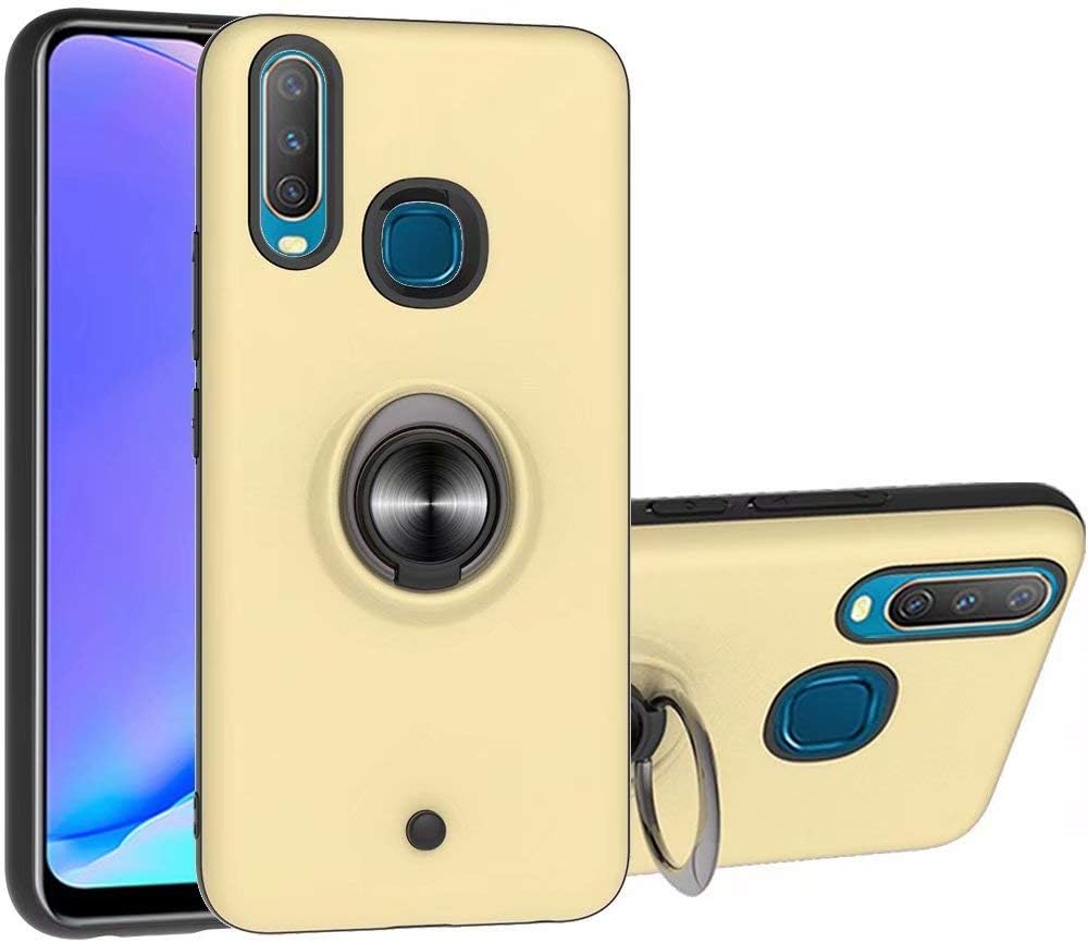 Luckyandery Vivo Y12 Covers and Cases, Slim Shockproof Hard Rubber Hybrid Case Cover for Vivo Y12,