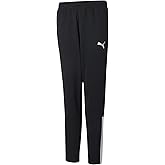 PUMA Unisex Kids Teamliga Training Sweatpants, Black, Large