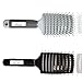 Detangler Vent Styling Brush - Ultimate Lightweight Detangler Hairbrush to Dry,Detangle & Style Short,Long,Thick,Natural,Black,Curly, Wavy,Fine Tangled Wet Hairs - Best Vented Professional Hair Brush for Kids,Women,Men - Introductory Price Save $20