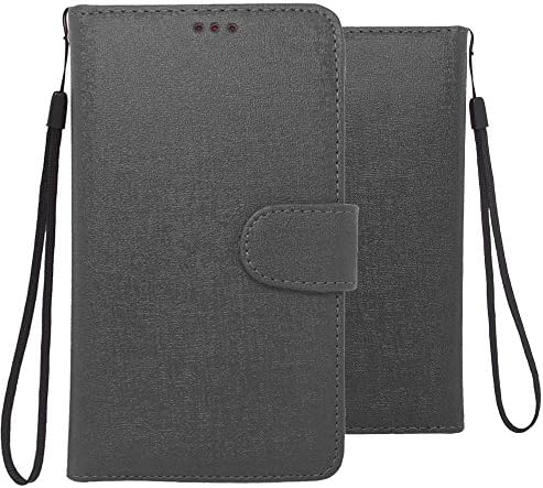 BLU Life One X3 Leather Pouch, HJ Power[TM] For BLU [Life One X3] (Unlocked)--Leather PU WALLET POUCH Black