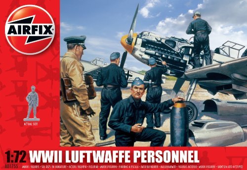 Airfix 72° S55 WW2 Allemand Personnels De La Luftwaffe Neuf Boite Type4 1975 Cellophanee A4558