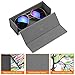 Fintie Foldable Hard Eyeglasses Case, Portable Anti-scratch Vegan Leather Protective Glasses Case with Magnetic Closure