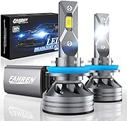 Fahren H11/H9/H8 LED Headlight Bulbs, 60W 10000 Lumens Super Bright LED Headlights Conversion Kit 6500K Cool W
