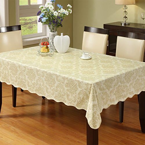 ENNAS Vinyl Felt Backed Tablecloth Vintage Tablecloths Oblong(rectangle) 47-Inch by 60-Inch oblong(rectangle)