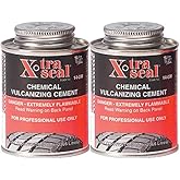 Xtra-Seal Chemical Vulcanizing Cement (8 oz.) - 2 Pack | Bonds tire repair units to the casing for a permanent, air tight seal that lasts the life of the tire.