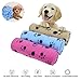 AK KYC 3 Pack 40 x 28 inch Puppy Blanket Cushion Dog Cat Fleece Blankets Pet Sleep Mat Pad Bed Cover with Paw Print Kitten Soft Warm Blanket for Animals, 3 X Paw A