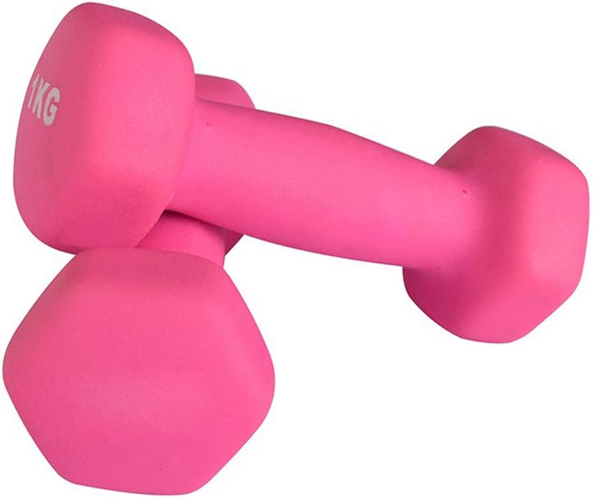 Cnwang Pvc Dumbbell Home Exercise for Ladies Kids Arm Hand Weights Pilates Dumbbells in 1kg 1.5kg 2kg 2.5kg 3kg Pair