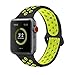 AdMaster Apple Watch Bands 42mm,Soft Silicone Replacement Wristband for iWatch Apple Watch Series 1/2/3 - M/L Black/Volt