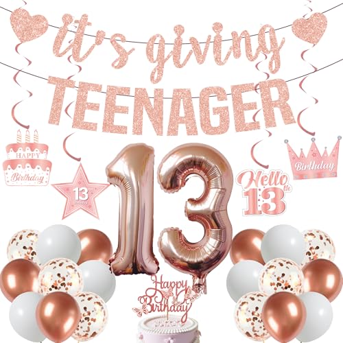 13th Birthday Decorations Girls Kit