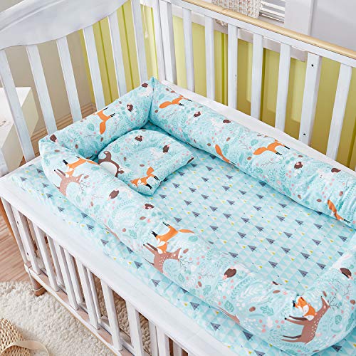 Brandream Baby Nest Bed Woodland, Baby Newborn Lounger,Double