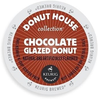 Donut House Collection Chocolate Glazed Donut Blend, Single Serve Coffee K-Cups, 48-Count For Brewers