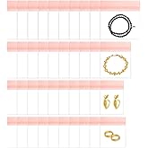 PIGIAOKA EVA Jewelry Bag, 40PCS Anti Tarnish Clear Jewelry Pouches Ring Earrings Bracelet Jewelry Storage Bag, No Yellowing and No Odors (Four Sizes)