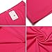 Ekouaer Panty Womens 3 Pack Comfort Covered Waistband Panties,Black/Pink/Rosered,Medium