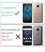 BAISRKE Moto G5s Plus Case, Moto G5S+ Case with Flower Slim Shockproof Clear Floral Pattern Soft Flexible TPU Back Cove for Moto G5s Plus & G5S+ (2017)[Purple Pink]