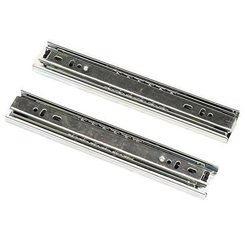 Pair 9 Inch Full Extension Ball Bearing Telescopic Drawer Slides
