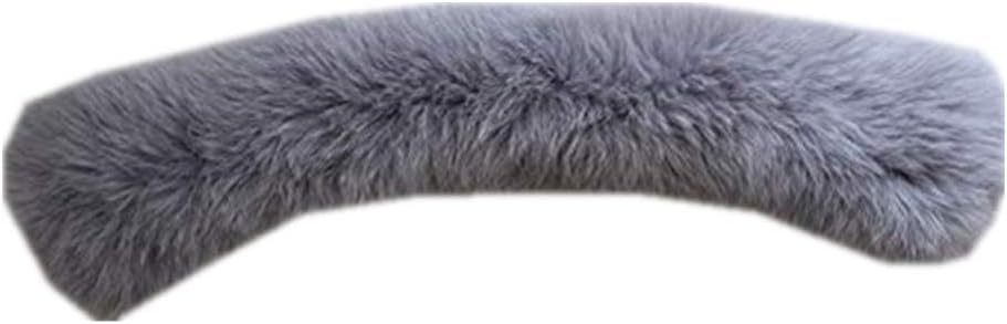 Gegefur Women's Fashion Short Raccoon Fox Fur Collar Scarf Wrap Shawl Warmer