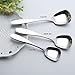 ERCRYSTO Stainless Steel Square Spoons - Set of 3 (Large)