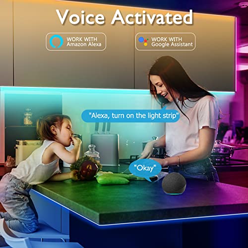 Brillihood Smart Neon Rope Light, 5M/16.4Ft Music Sync RGB Mini Neon LED Strip Lights with App Control & IR Remote, 24V Neon Rope Lighting for Indoor Bedroom, Wall Decor, Compatible with Alexa