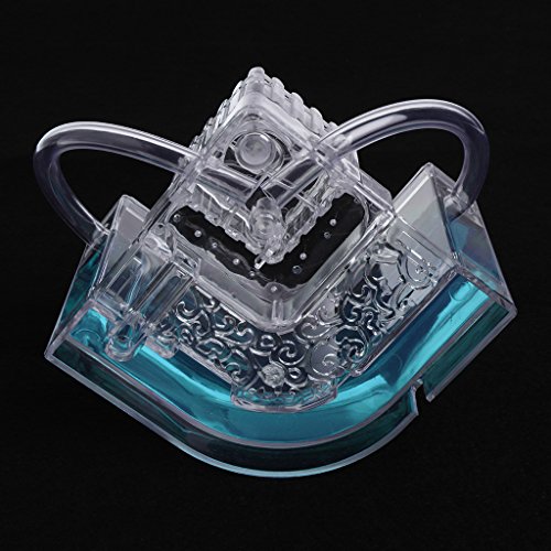 Qupida 3D Ant Farm Educational Maze Live Feeding System Ants Habitat World Pet Villa,Ant Works Castle Experiment (BL)