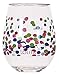 C.R. Gibson 16-Ounce Stemless Acrylic Wine Glasses, By Lolita, Set of 2, BPA Free, Measures 3.5