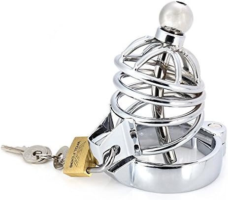 NI96SW Male Chast-ity Lockable Cage Stainless Steel Cock Toy for Men