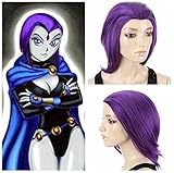 Futuretrend®short Purple 35cm Raven From Teen Titans Women Hair Fashion Cosplay Party Wigs
