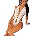 Toraway Underwear, Women Lace Underwear Babydoll G-String Lingerie Sets (White)