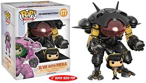 Funko Pop! Overwatch Carbon Fiber D.Va &amp; MEKA Exclusive DVA