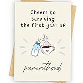 WowBefun 1st Birthday Card for Girl & Boy | First Birthday Card for Boy & Girl | 1st Bday Gifts Decorations | 1 Year Old Bday Card