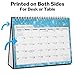 Small 8x6 Desk Calendar 2020 (Seasons), Use to December 2020, Flip Desktop Counter Top Calendar, with Stickers for Calendars, Seasonal Designs for Family Home and Office