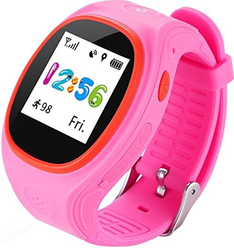 Kids Smartwatch, KINGEAR K6 Children Anti-lost Smart Watch with GPS Tracker (Pink)